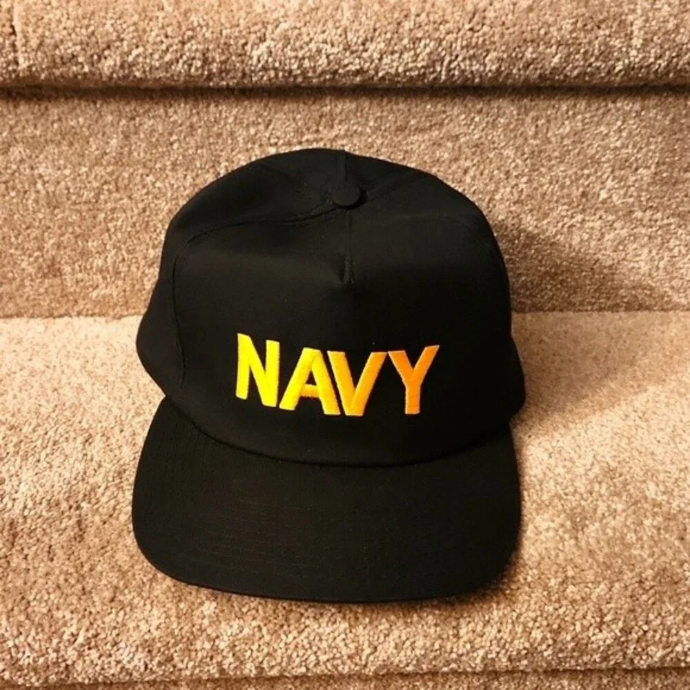 US Military Navy Branch Dark Blue Hat Cap